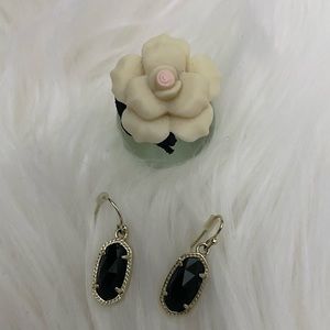 Kendra Scott Gold/Black Earrings